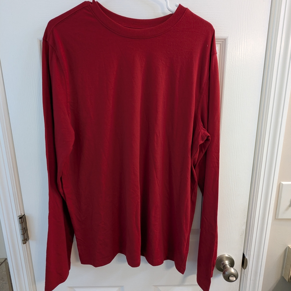 Goodfellow & Co Red Long Sleeve Tee
